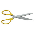 Ceremonial Ribbon Cutting Scissors with Yellow Handles/Silver Blades (25")